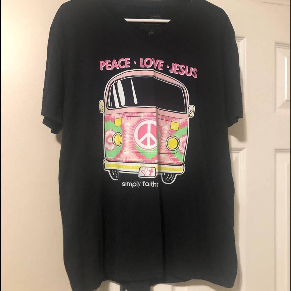 Peace • love • Jesus graphic t shirt